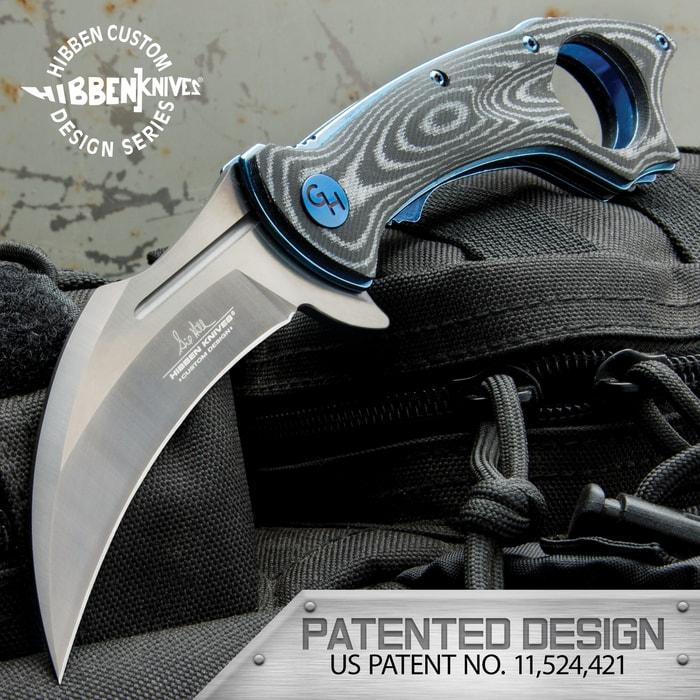 The Hibben Raven Karambit is so eye-catching yet so completely functional, as you’ve come to expect with a Gil Hibben original