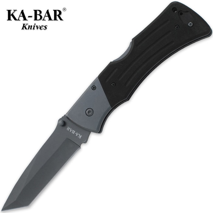 KA-BAR G-10 MULE Plain Edge Tanto Folding Pocket Knife