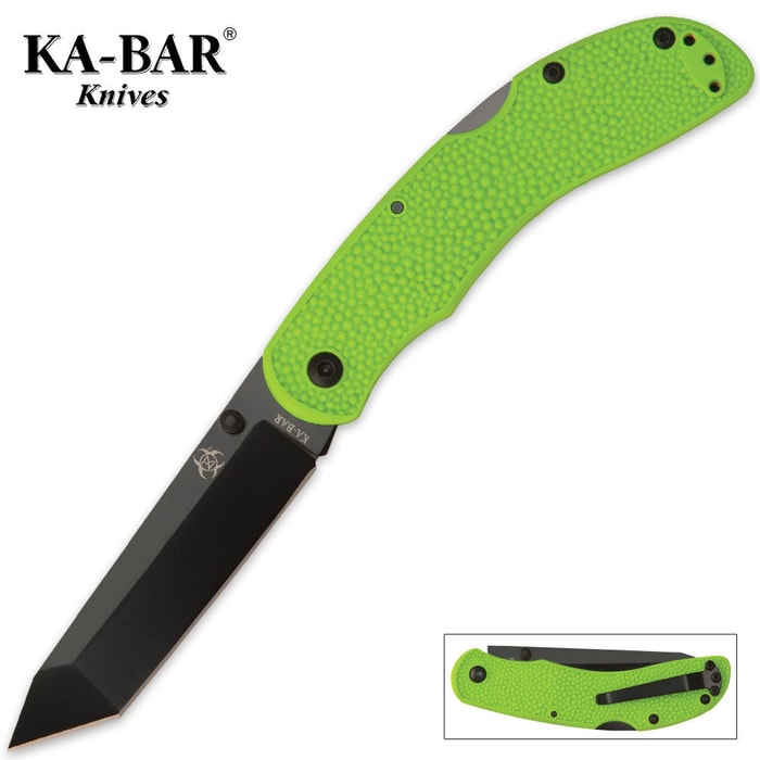 KA-BAR Zombie Killer ZK Kharon Tanto Pocket Knife