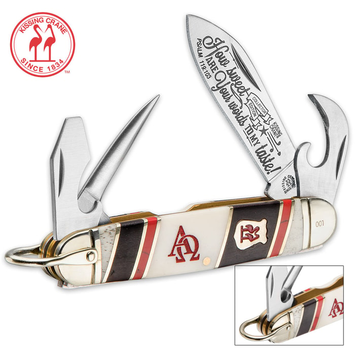 Kissing Crane Limited Edition Alpha And Omega Scout Pocket Knife