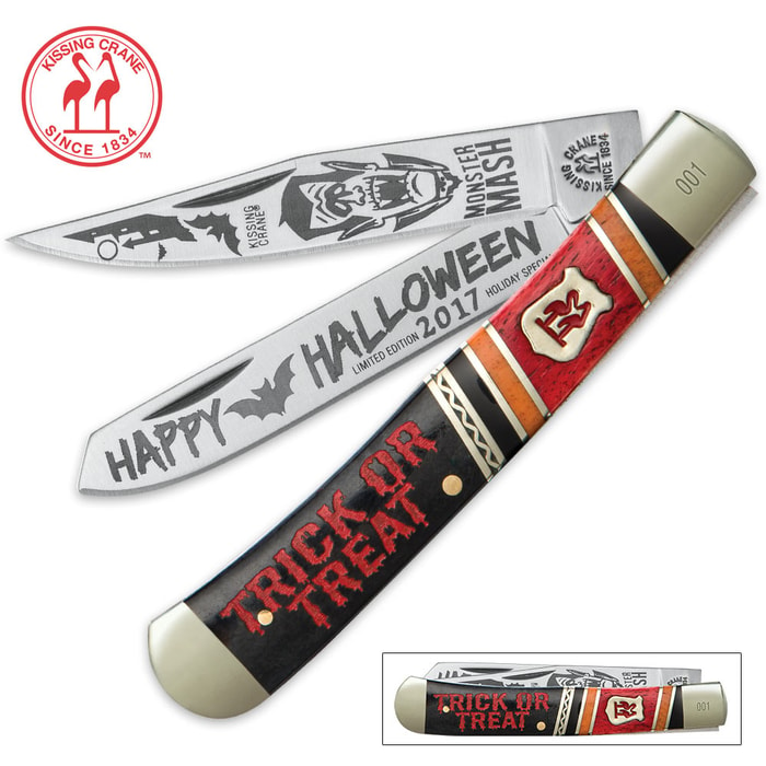 Kissing Crane Limited Edition 2017 Halloween Trapper Knife