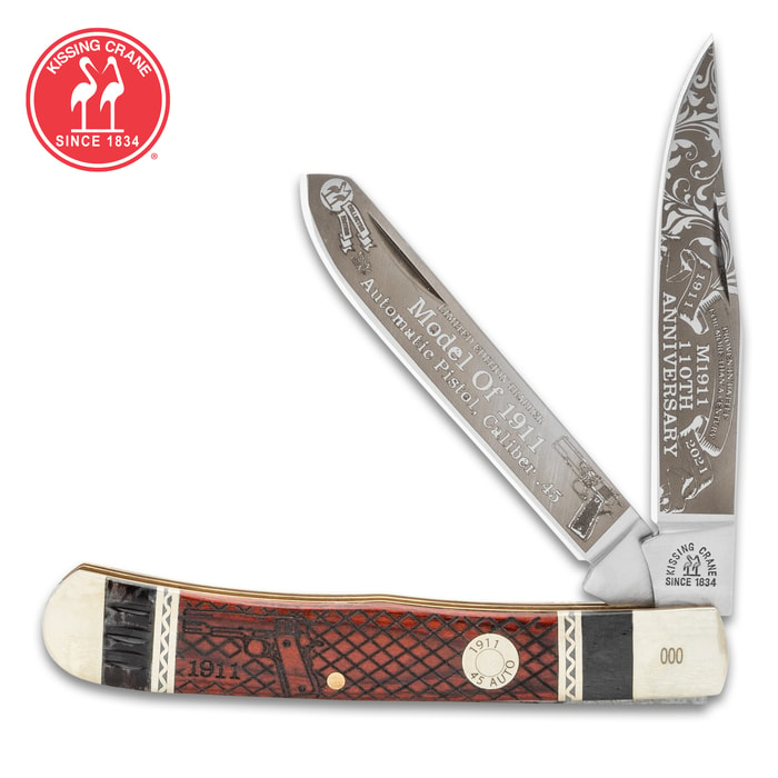 Boker Mini Trapper Trad Pocket Knife Brown Bone - Blade HQ