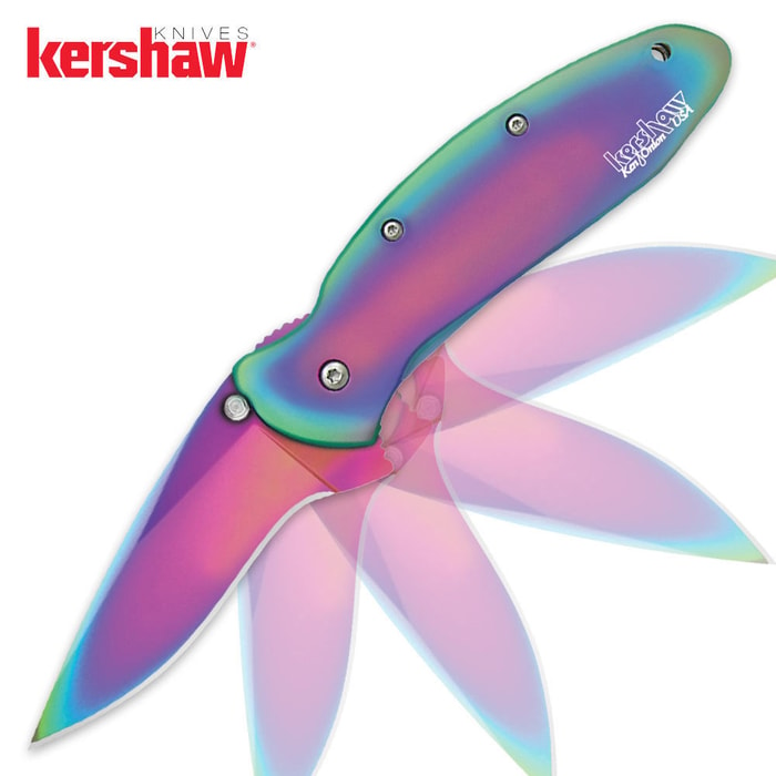 Kershaw Rainbow Scallion Folding Knife