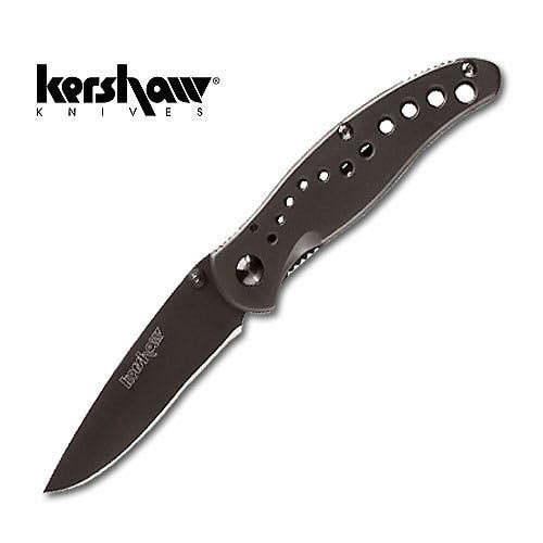 Kershw Black Plain Vapor Folding Knife