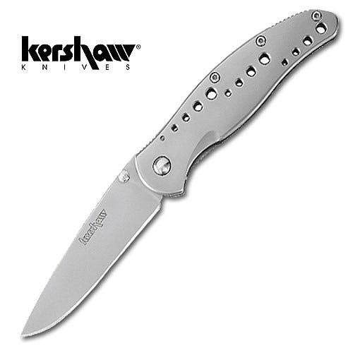 Kershaw Silver Plain Vapor Folding Knife