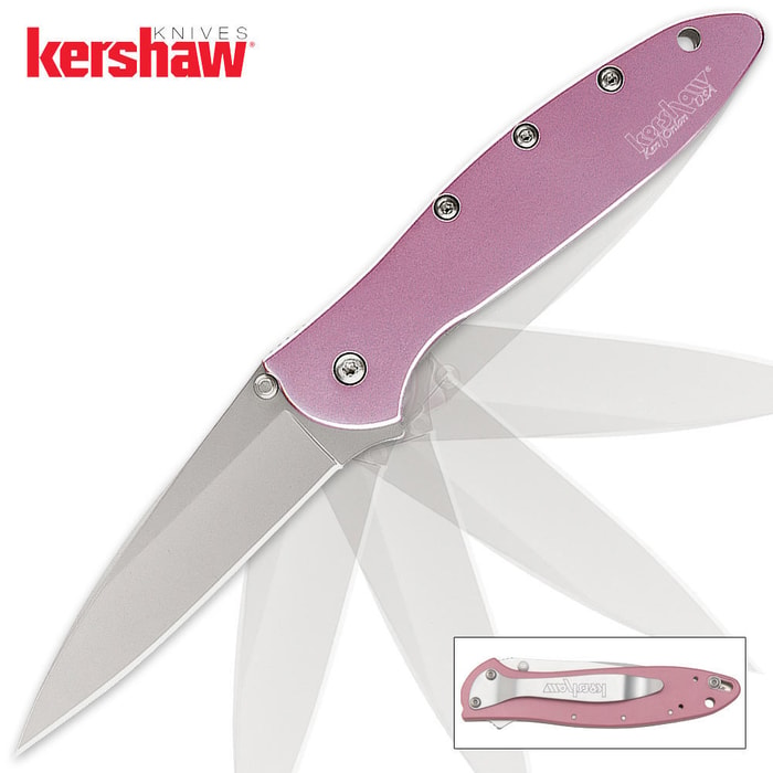 Kershaw Pink Leek Folding Knife