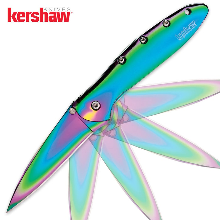 Kershaw Rainbow Leek Folding Knife