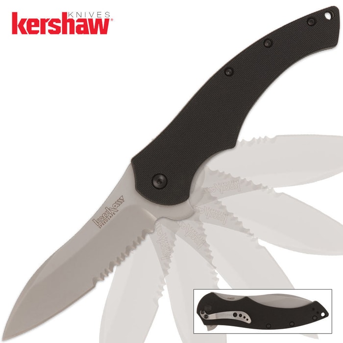 Kershaw Compound Utility Knife Partially Serrated