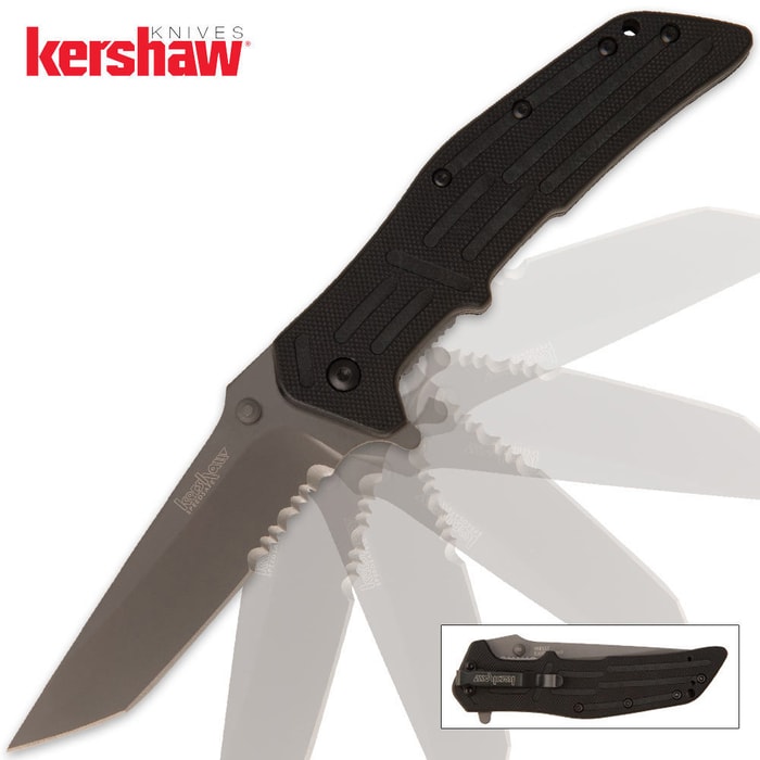 Kershaw RJI Assisted Opening Pocket Knife Serrated