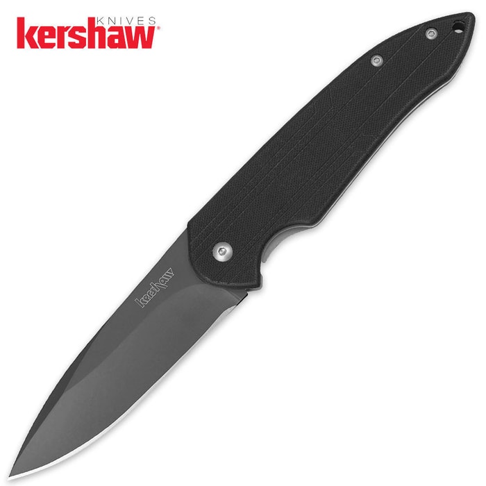 Kershaw Scamp Black Plain G-10 Folding Knife