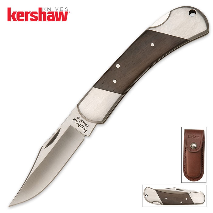 Kershaw Black Gulch Wood Folding Knife