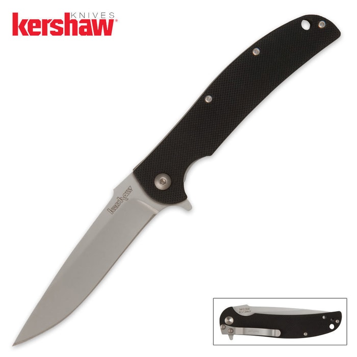 Kershaw Chill Plain Black G-10 Pocket Knife