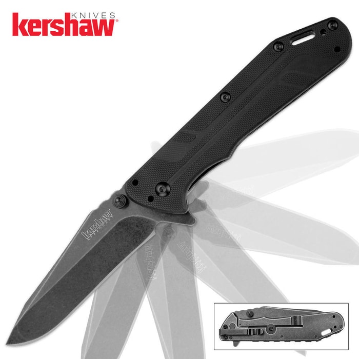 Kershaw Thermite Assisted Opening Pocket Knife Blackwash