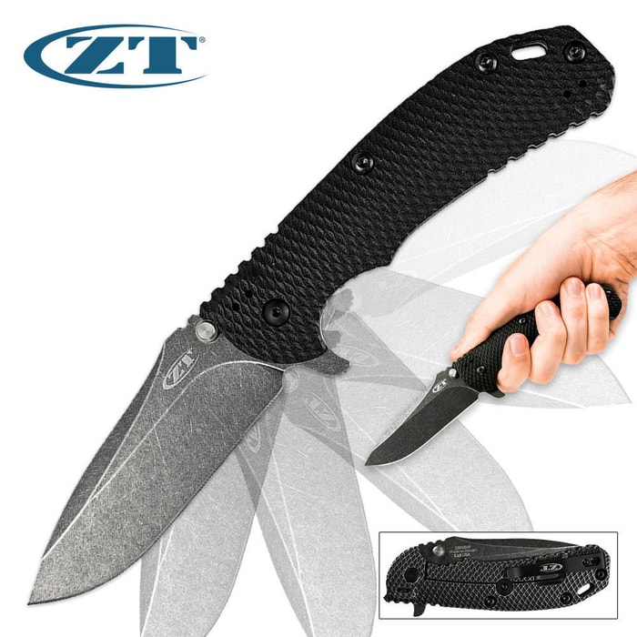 Zero Tolerance Hinderer 0560 BlackWash Folding Pocket Knife