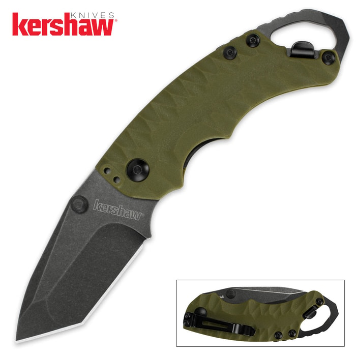 Kershaw Shuffle II Pocket Knife - Olive Blackwash