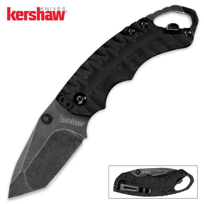 Kershaw Shuffle II BlackWash Folding Pocket Knife Black