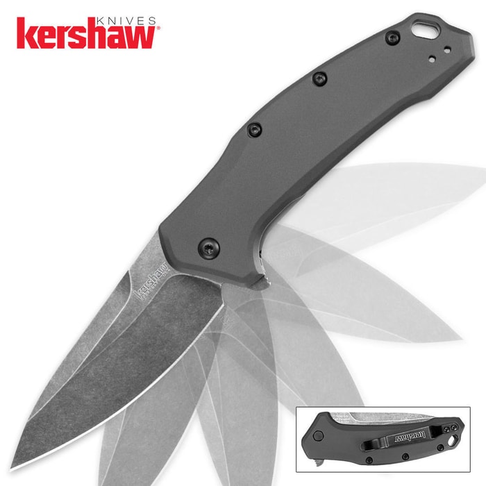 Kershaw Link Assisted Opening Folding Pocket Knife Drop Point
