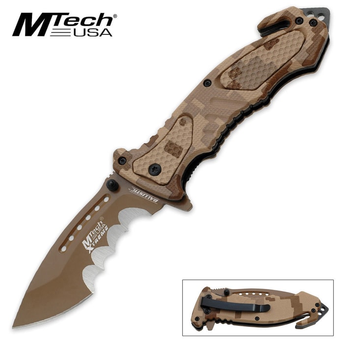 MTech Xtreme Folding Pocket Knife Digital Camo