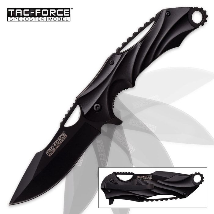 Tac-Force AeroFlow Speedster Assisted Opening Pocket Knife - Black