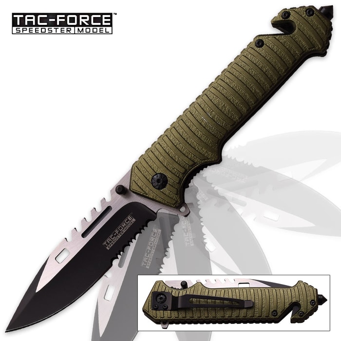 Tac Force Swamp Thing Speedster Assisted Opening Pocket Knife