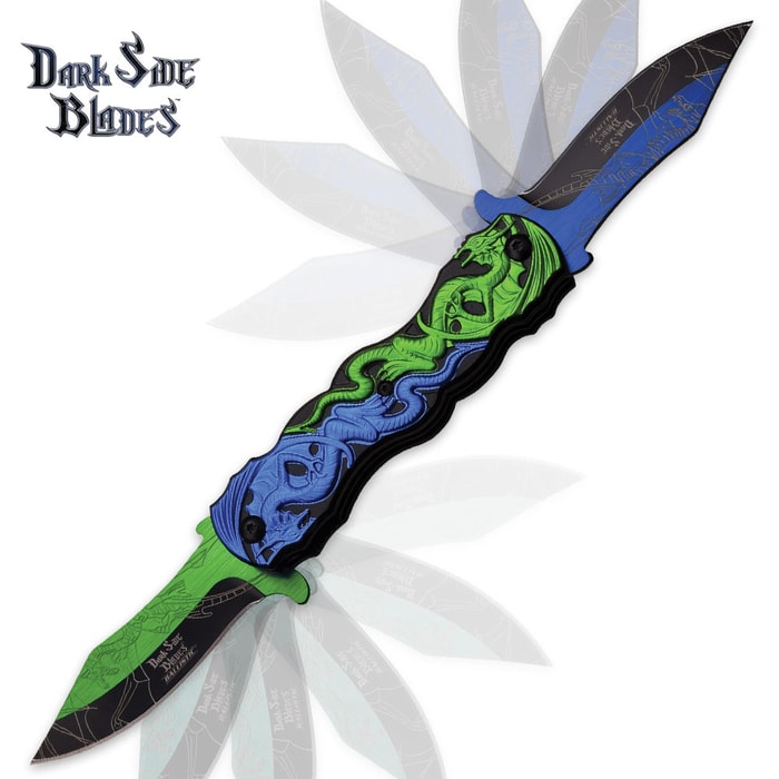 Dark Side Water Dragon Dual Ballistic Pocket Knife