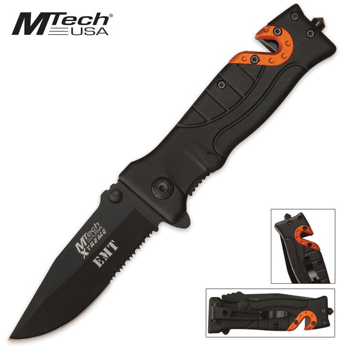 M-Tech Xtreme Rescue Pocket Knife