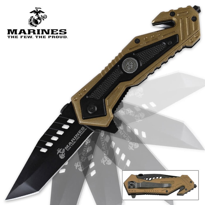 MTech U.S.M.C. Salvager Assisted Opening Rescue Pocket Knife