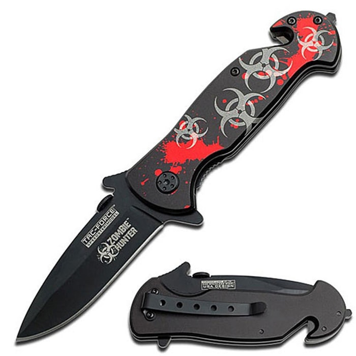 Tac-Force Zombie Hunter Bio Hazard Assisted Opening Knife