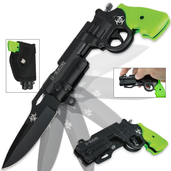 Z-Slayer Revolver Folding Knife Green
