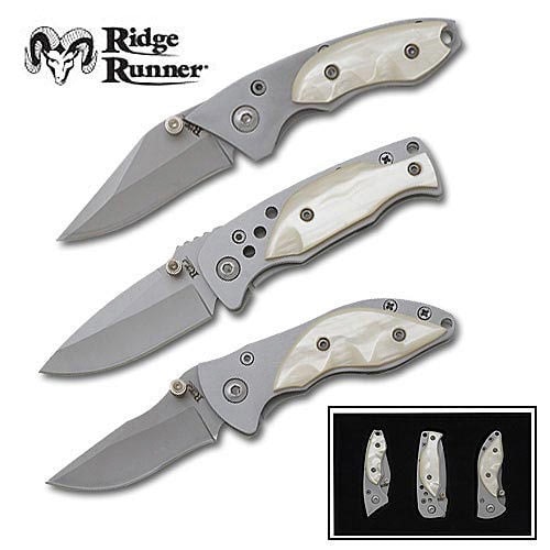 Ridge Runner Pearl 3 Piece Folding Knife Set