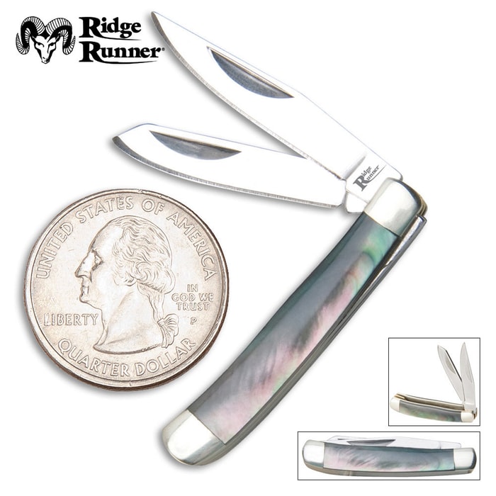 Ridge Runner Mini Trapper Black Pearl Folding Knife