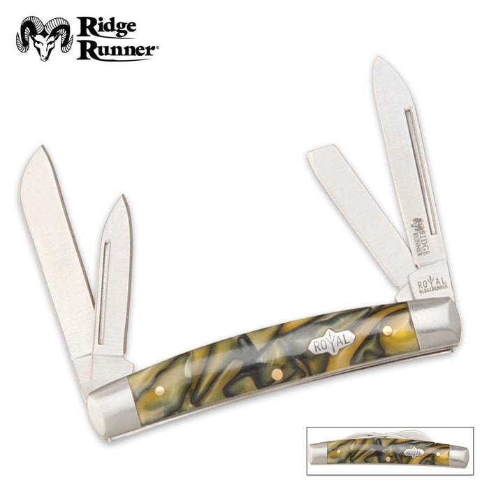 Ridge Runner Royal Congress Pocket Knife Yellow