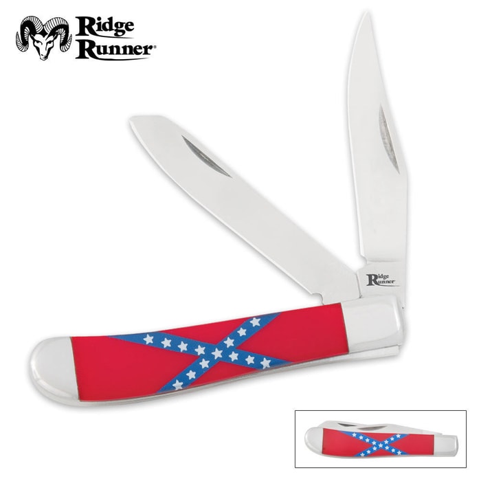 Ridge Runner Rebel CSA Trapper Pocket Knife