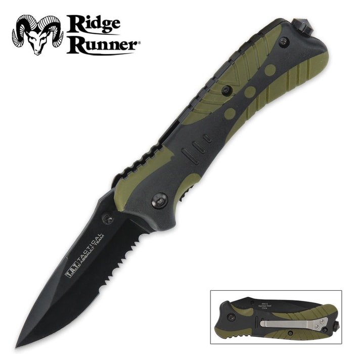 Ridge Runner Tactical Assault Team Pocket Knife O.D.