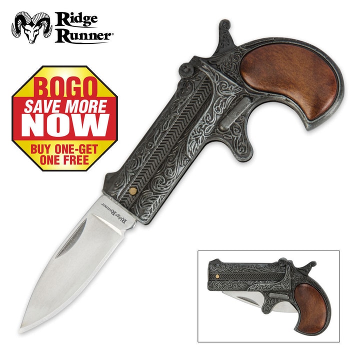 Ridge Runner® Derringer Pistol Folder 2 for 1