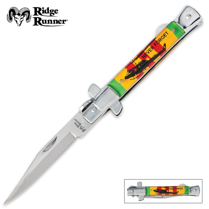 Ridge Runner Vietnam Veteran Stiletto Pocket Knife