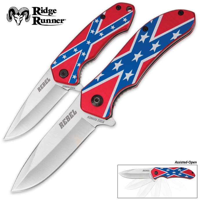 Ridge Runner CSA Rebel Pride Pocket Knife Set - Two Pieces