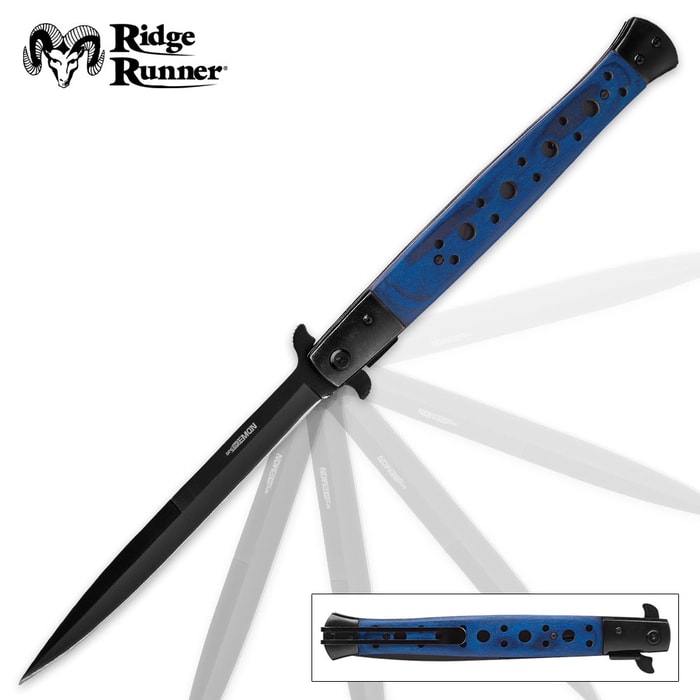 Ridge Runner Speed Demon Blue Stiletto Knife