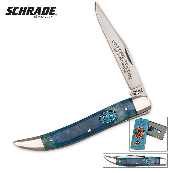 Schrade Blue Bone Civil War Anniversary Toothpick Folding Knife