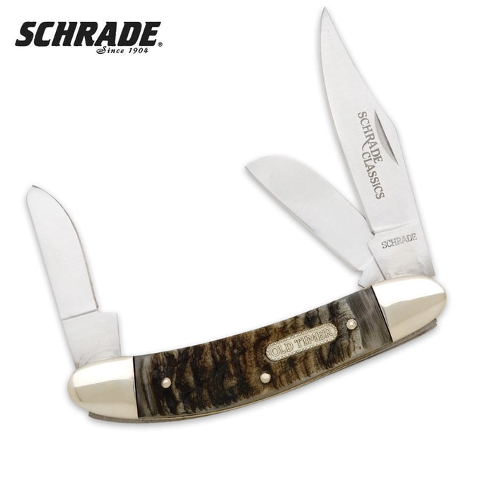 Schrade Old Timer Sowbelly 3 Blade Folding Knife