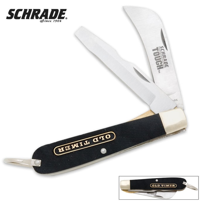 Schrade Hawkbill Lockback Folding Knife
