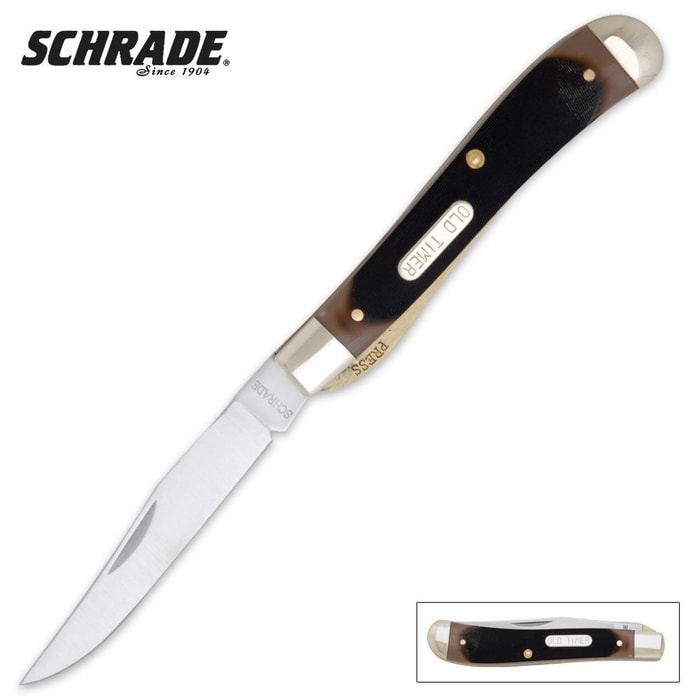 Schrade Gunstock Trapper Pocket Knife