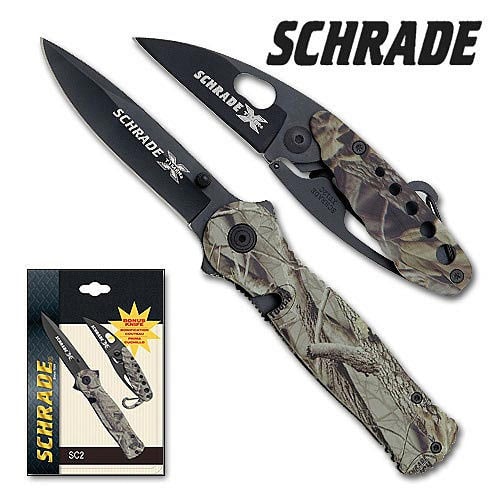 Schrade X-Timer Combo Clam Pack Folding Knife