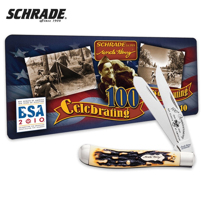 Schrade Boy Scouts of America Pro Trapper 100th Anniversary Tin