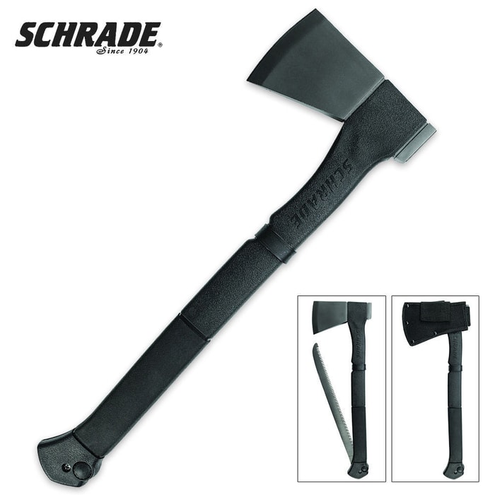 Schrade Titanium Coated Tomahawk Axe & Saw Combination Tool
