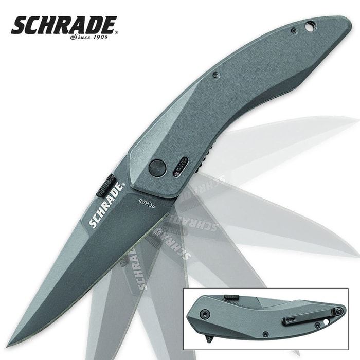 Schrade Land Shark MAGIC Assisted Opening Folding Pocket Knife