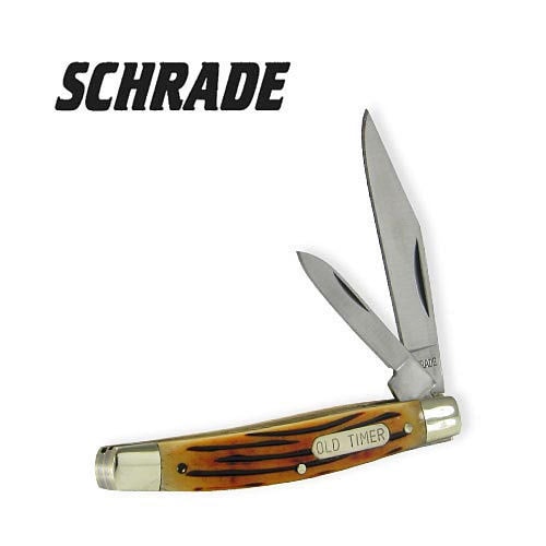 Schrade 33BR Old Timer Middleman Jack Brown Bone Folding Knife