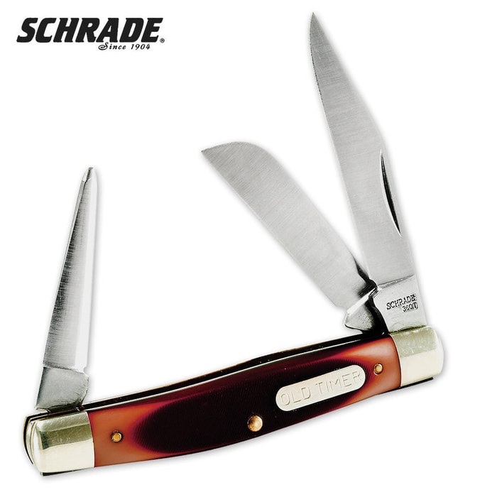 Schrade Old TImer Delrin Saddleman Folding Knife