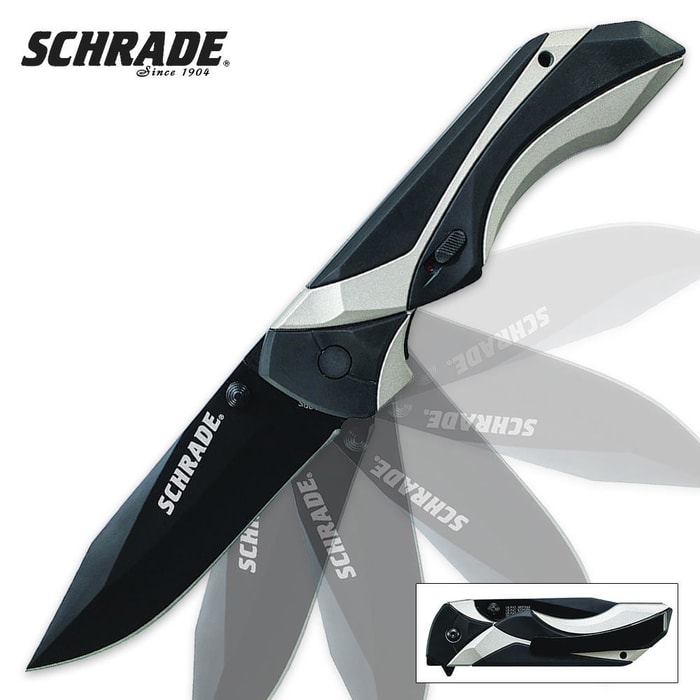 Schrade 24/7 MAGIC Assisted Opening Folding Tactical Pocket Knife Two Tone