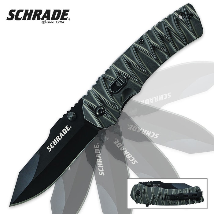 Schrade Dual Action Liner Lock Assisted Open Tactical Folding Pocket Knife